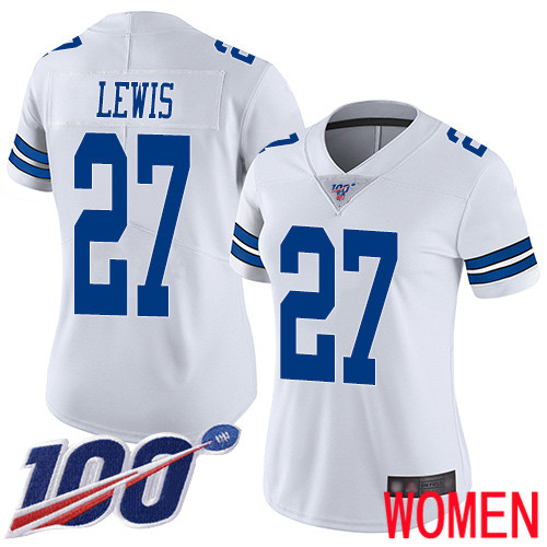 Women Dallas Cowboys Limited White Jourdan Lewis Road 27 100th Season Vapor Untouchable NFL Jersey